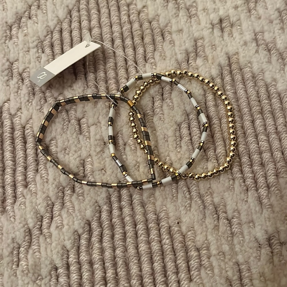 Three new with tags on bracelets